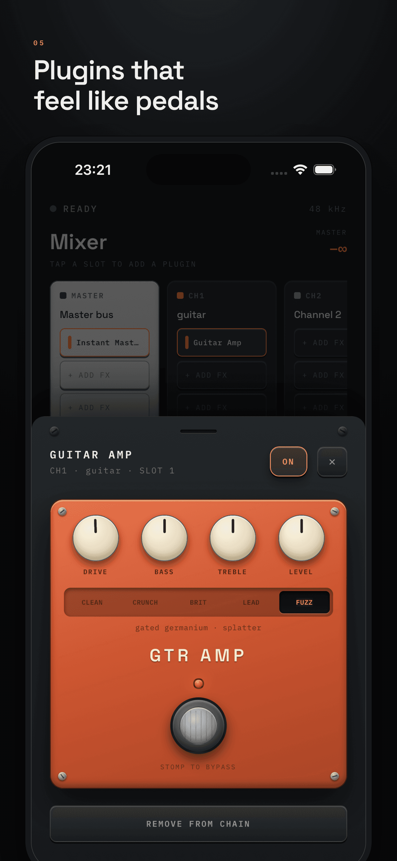 Guitar amp plugin