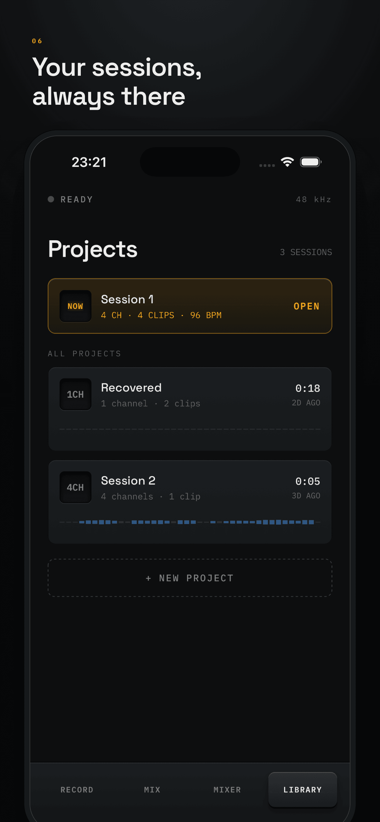 Projects library